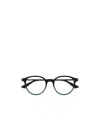 Montblanc Two-tone Round-frame Glasses In Black