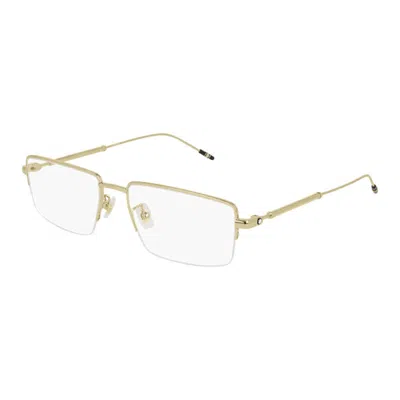 Montblanc Unisex Black Rectangular Eyeglass Frames Mb0113o 004