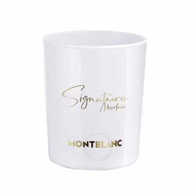 Montblanc Unisex Signature Absolue 140g Scented Candle 3386460134934 In White