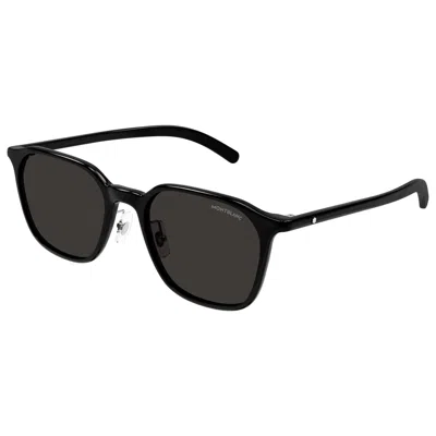 Montblanc Unisex Sunglasses In Black