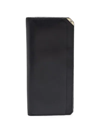 Pre-owned Montblanc Urban Spirit Leather Wallet In Black