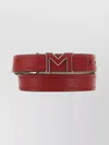 Montblanc Versatile Bracelet With Adjustable Length And Punch Hole Detailing In Burgundy