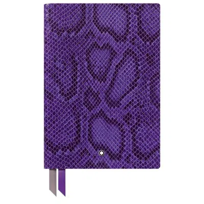 Montblanc Violet Pyhton Print Notebook No.146 In Purple