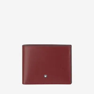 Montblanc Wallet 6 Compartments Meisterstück In Red