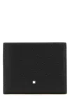 Montblanc Leather Wallet With Logo In Black