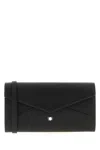 Montblanc Textured Leather Cardholder Featuring Strap Detail In Black