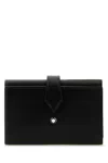 Montblanc Black Leather Wallet In Black