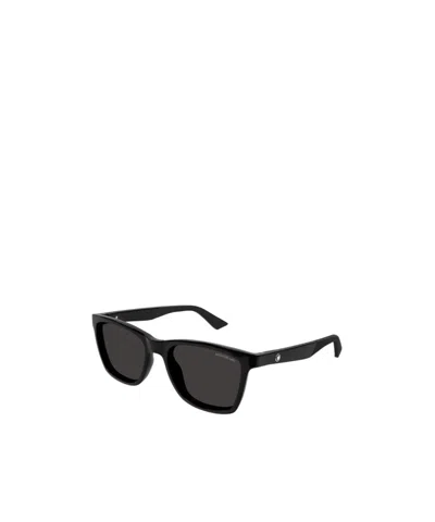 Montblanc Wayfarer-frame Sunglasses In Black