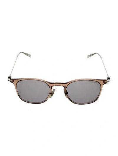 Pre-owned Montblanc Wayfarer Mirrored Sunglasses In Neutral