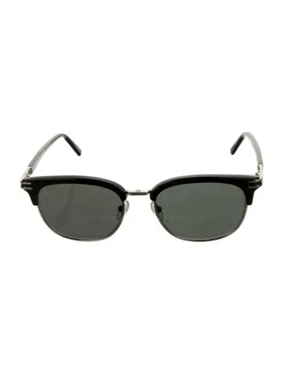Pre-owned Montblanc Wayfarer Tinted Sunglasses In Black/metallic/silver