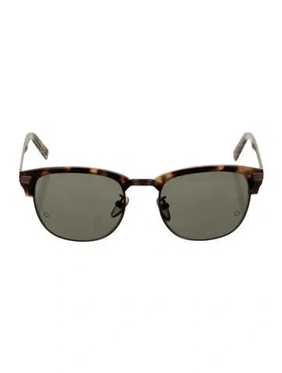 Pre-owned Montblanc Wayfarer Tinted Sunglasses In Brown