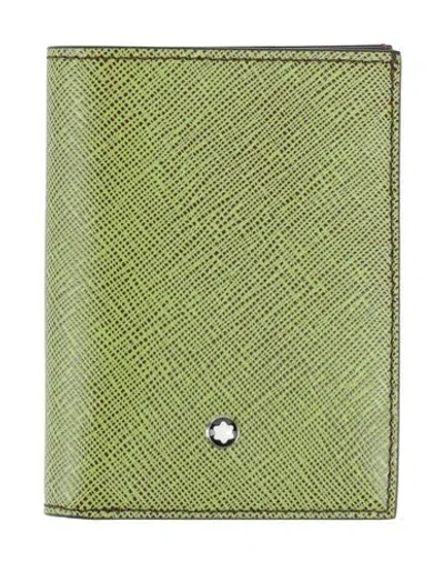 Montblanc Woman Cardholder Military Green Size - Leather