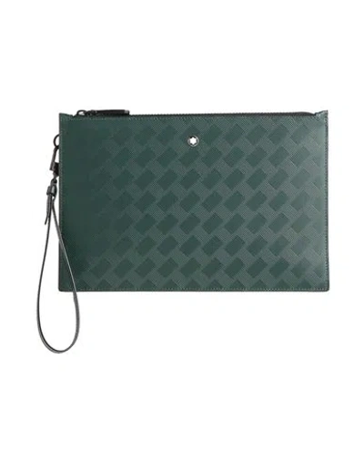 Montblanc Woman Handbag Dark Green Size - Leather