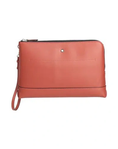 Montblanc Woman Handbag Rust Size - Leather In Red