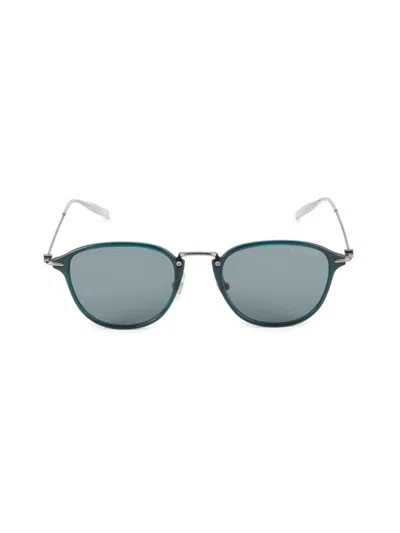 Montblanc Women's 51mm Solid Lens Round Sunglasses In Green