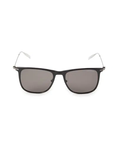 Montblanc Women's 53mm Square Sunglasses In Black