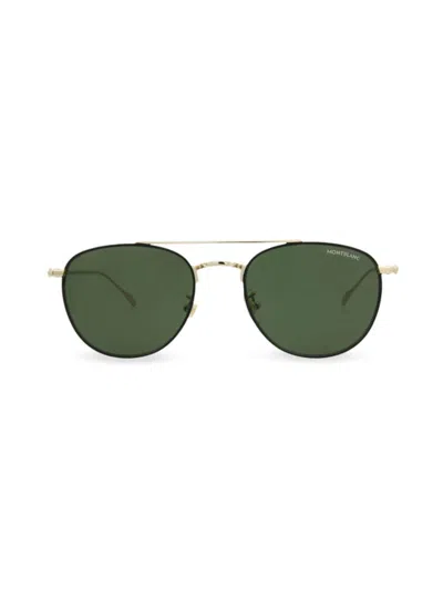 Montblanc Women's 55mm Aviator Sunglasses In Green