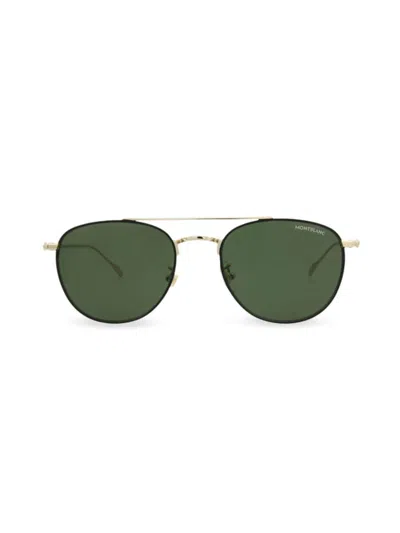 Montblanc Women's 55mm Aviator Sunglasses In Gold