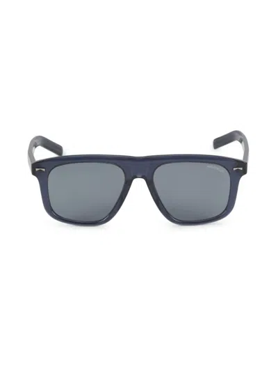 Montblanc Women's 55mm Solid Lens Square Sunglasses In Blue