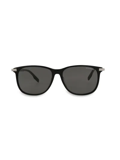 Montblanc Women's 56mm Square Sunglasses In Black