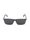 Montblanc Women's 59mm Solid Lens Rectangle Sunglasses In Blue