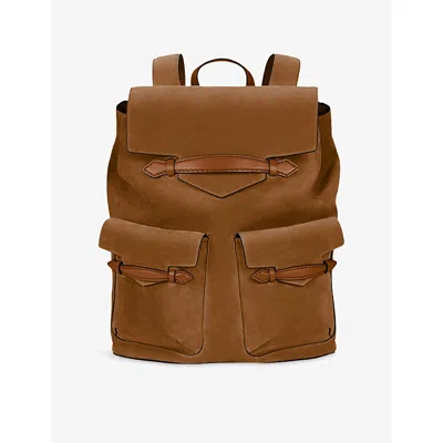 Montblanc Womens Envelope Suede Backpack