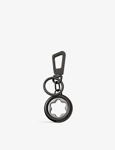 Montblanc Meisterstuck Spinning Brass Key Fob In Silver Colour / Black