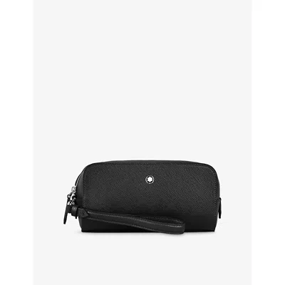 Montblanc Womens Small Toiletry Leather Clutch Bag