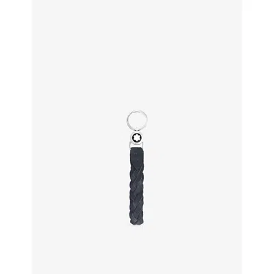 Montblanc Womens Suede Loop Key Holder In Blue