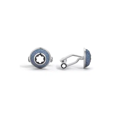 Montblanc Writers Edition Homage To Johann Wolfgang Von Goethe Cufflink In Blue