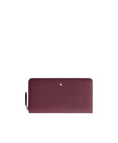 Montblanc Zip Wallet In Red