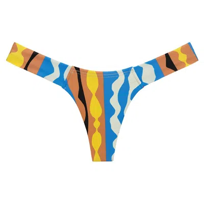 Montce Abstract Added Coverage Uno Bikini Bottom In Multi