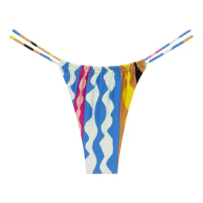 Montce Abstract Brasil Bikini Bottom In Multi
