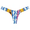 Montce Abstract Lulu Bikini Bottom In Blue