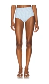 Montce Ac High Rise Bikini Bottom In Blue