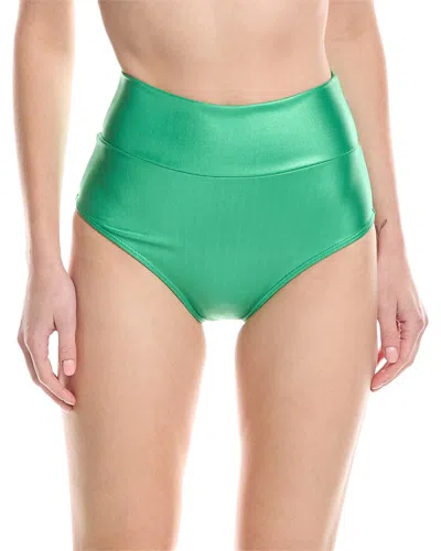 Montce Added Coverage High-rise Bikini Bottom In Green