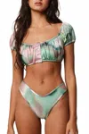 Montce Added Coverage Lulu Bikini Bottom In Silk Dye In Multi