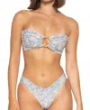 Montce Added Coverage Lulu Zig-zag Stitch Bikini Bottom In Cupid In Blue