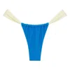 Montce Asul Cream Binded Sandra Bikini Bottom In Blue