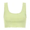 Montce Avo Micro Rib Binded Tank Top In Green