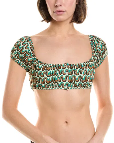 Montce Bandita Bikini Top In Green