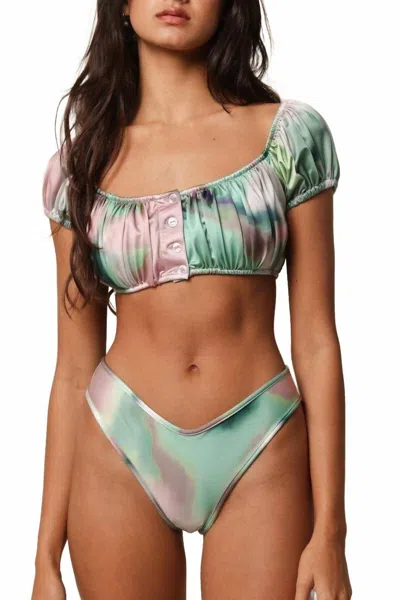 Montce Bandita Bikini Top In Silk Dye In Multi
