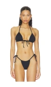 Montce Binded Emma Bikini Top In Black