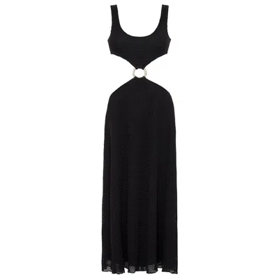Montce Black Crochet Ky Dress