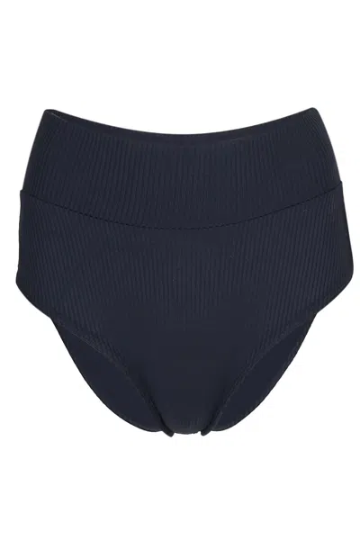 Montce Black Rib Added Coverage High Rise Bottom