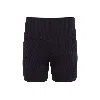 Montce Black Rib Midi Bike Short In Black