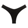 Montce Women's Black Rib Lulu Bikini Bottom In Black
