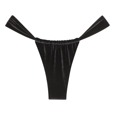 Montce Black Velvet Sandra Bikini Bottom