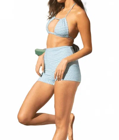 Montce Brasil Bikini Top In Wave Repeat In Blue