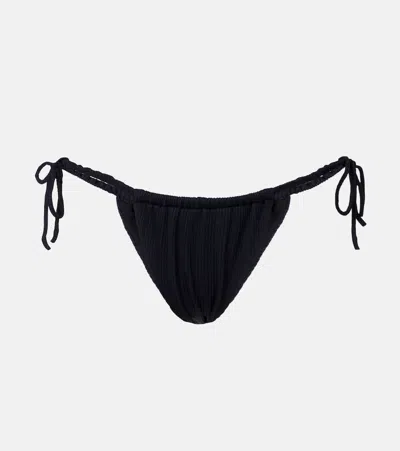 Montce Brasil Scrunch Bikini Bottoms In Black